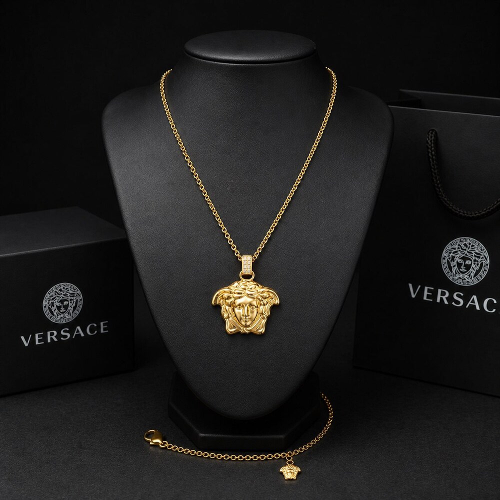 Versace Bold Statement Necklace Style 3 | New with Box - Picture 7 of 9
